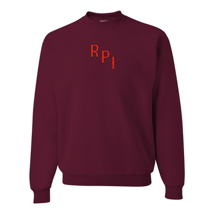 Men's RPI Engineers Logo JERZEES NuBlend Crewneck Sweatshirt