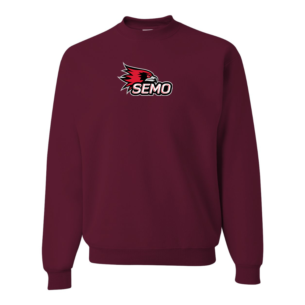 Men's SEMO Redhawks Logo JERZEES NuBlend Crewneck Sweatshirt