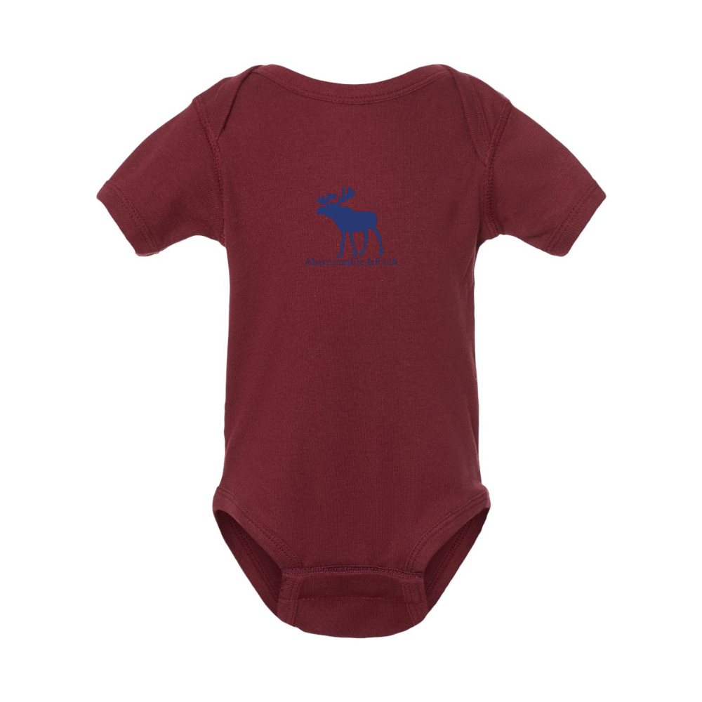 Abercrombie & Fitch Moose Logo  Rabbit Skins Infant Baby Rib Bodysuit