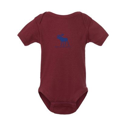 Abercrombie & Fitch Moose Logo  Rabbit Skins Infant Baby Rib Bodysuit