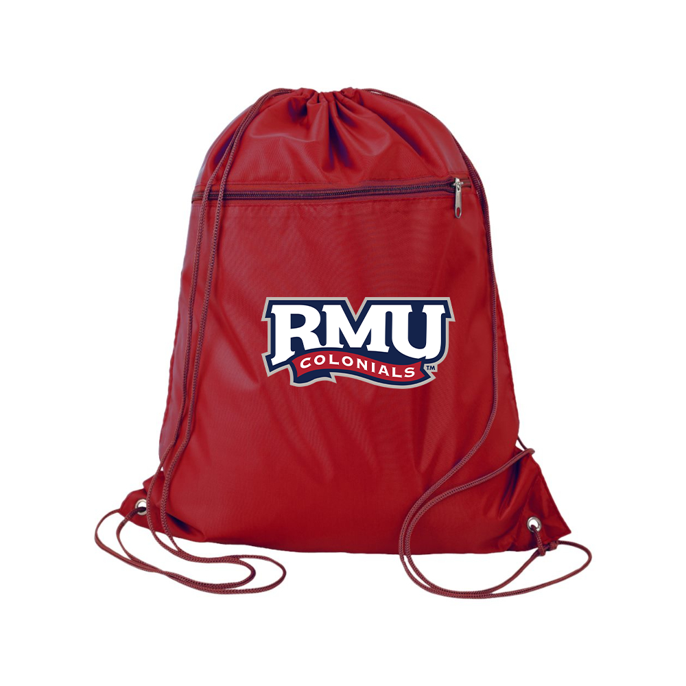 Robert Morris Colonials Logo Q-Tees - Polyester Cinchpack