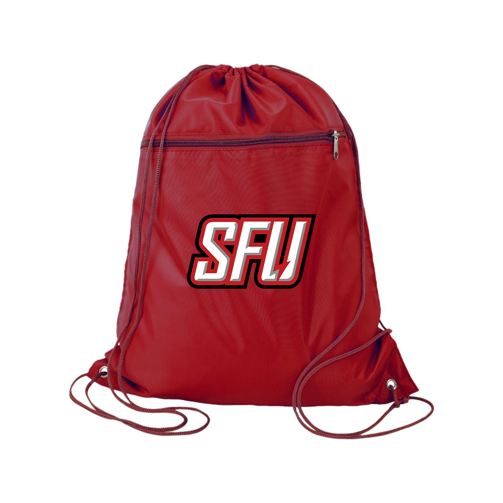 Saint Francis Red Flash Logo Q-Tees - Polyester Cinchpack