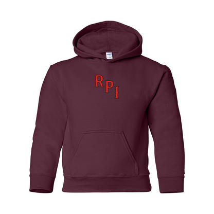 Youth RPI Engineers Logo Gildan Heavy Blend  Hooded Sweatshirt
