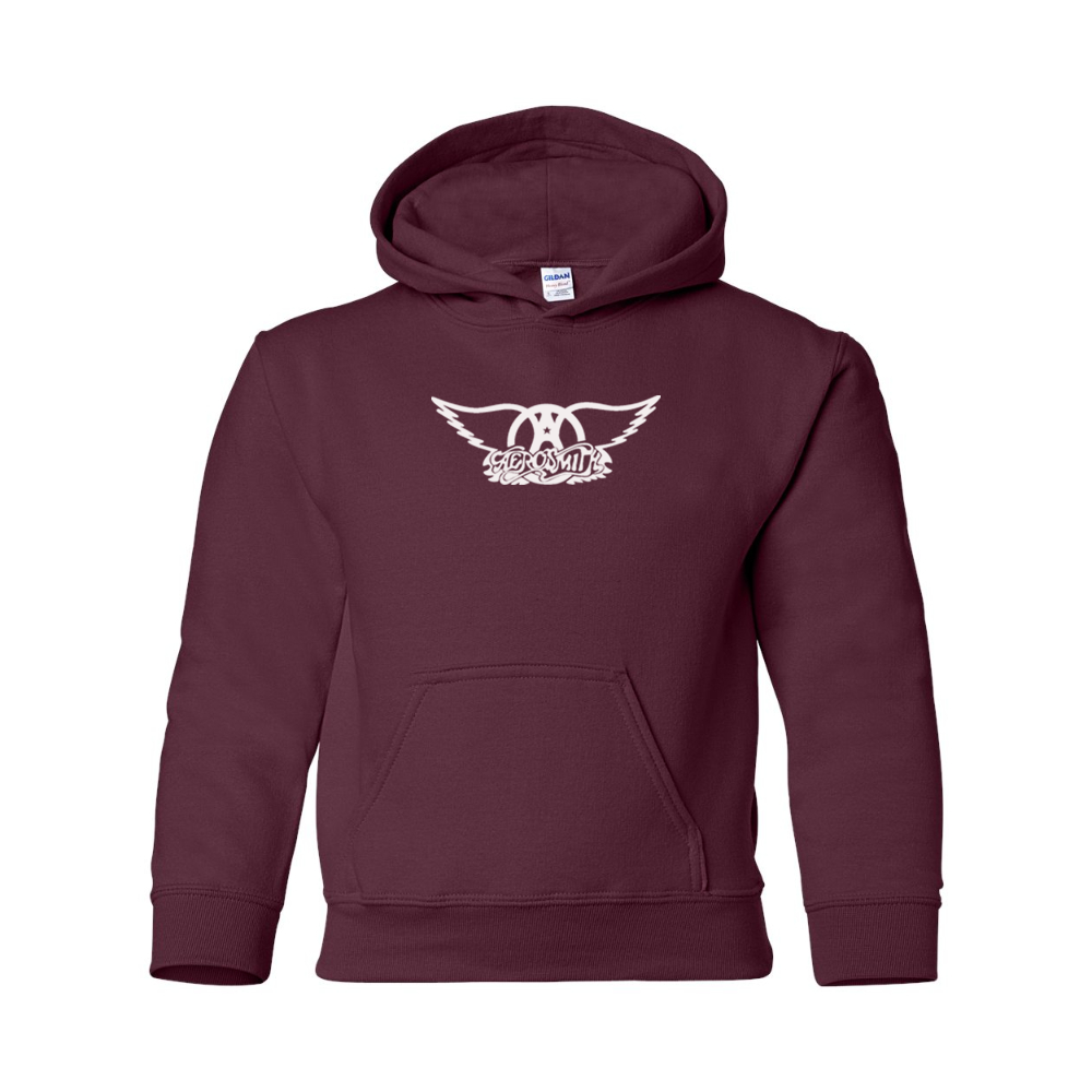 Youth Aerosmith Logo Gildan Heavy Blend  Hooded Sweatshirt