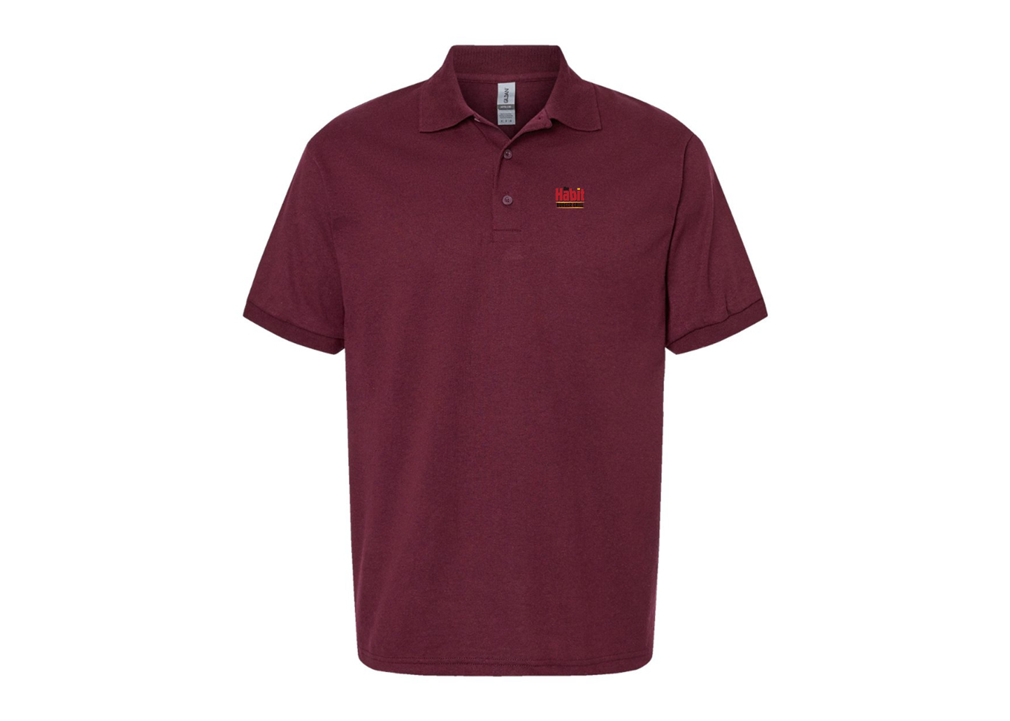 Men's The Habit Burger Grill Gildan Dry Blend Jersey Polo