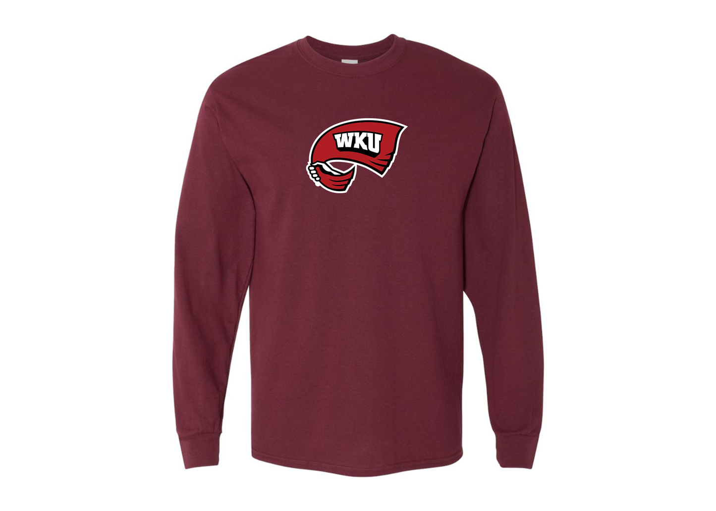 Men's Western Kentucky Hilltoppers Gildan Heavy Cotton Long Sleeve T-Shirt