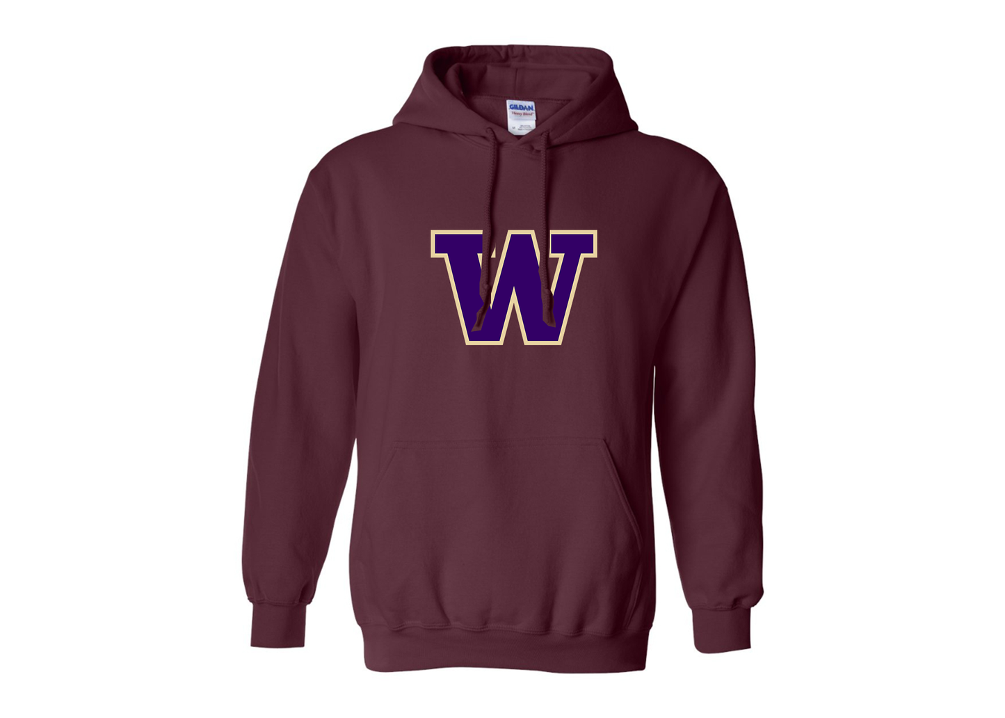 Men's Washington Huskies Gildan  Heavy Blend Hooded Sweatshirt