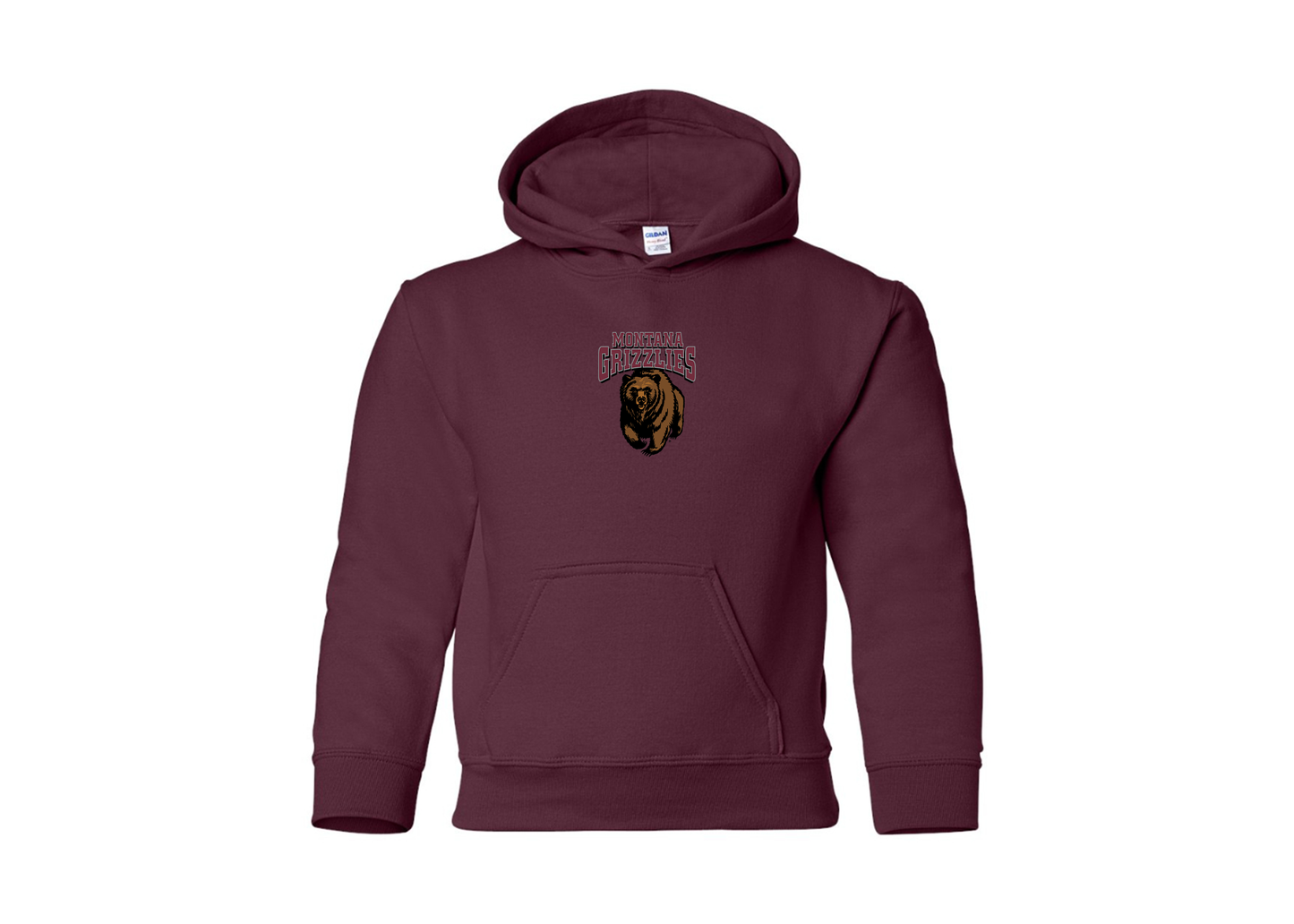 Youth Montana Grizzliesl Gildan Heavy Blend  Hooded Sweatshirt