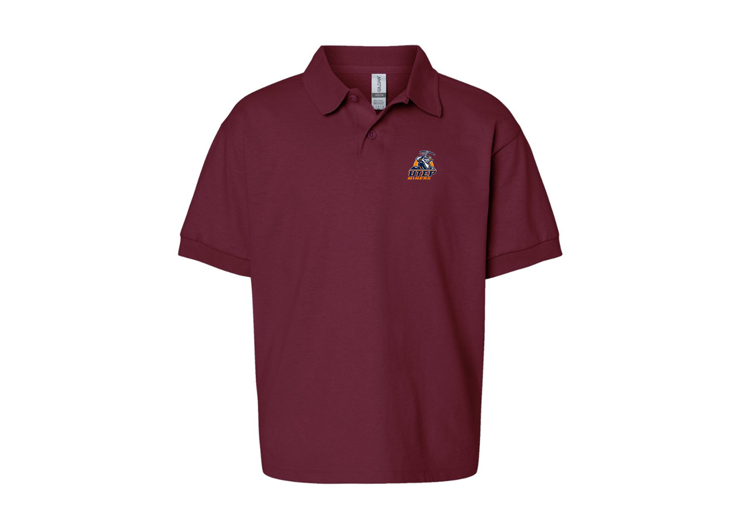 Youth UTEP Miners Gildan Dry Blend Jersey Polo