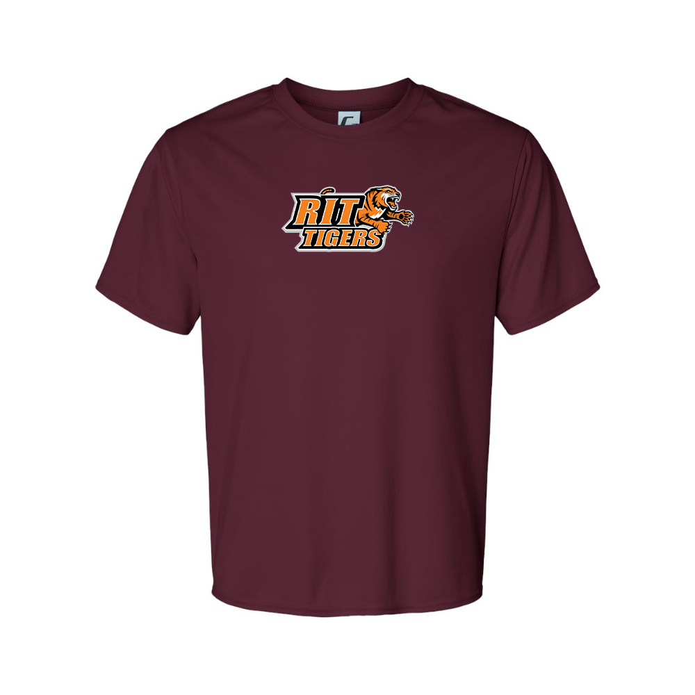 Men's RIT Tigers Logo Polyester T-Shirt
