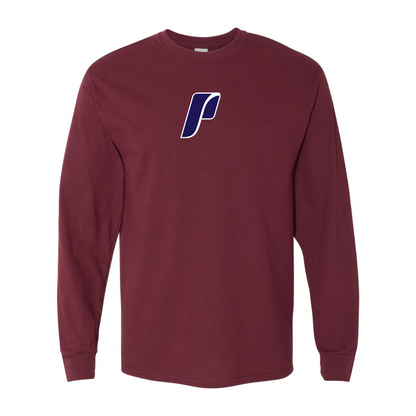 Men's Portland Pilots Logo Gildan Heavy Cotton Long Sleeve T-Shirt