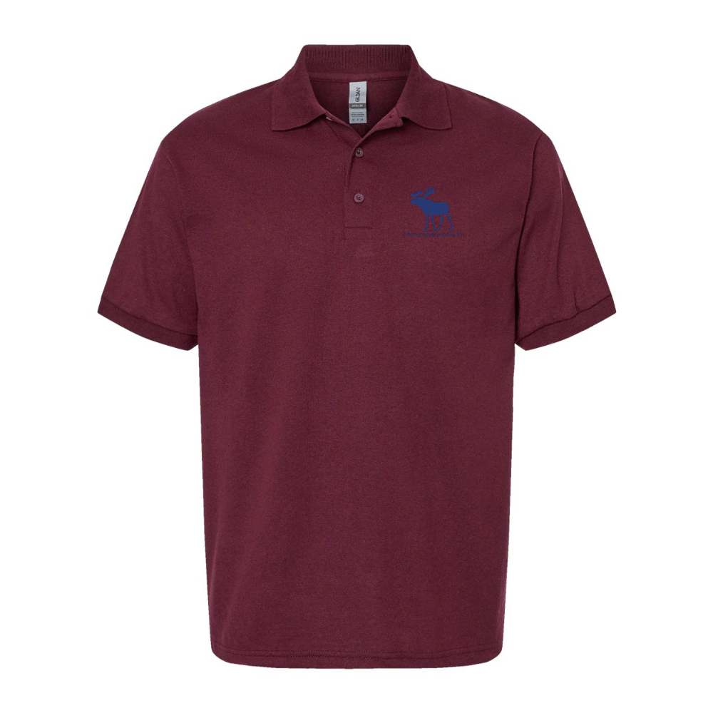 Men's Abercrombie & Fitch Moose Logo Gildan Dry Blend Jersey Polo