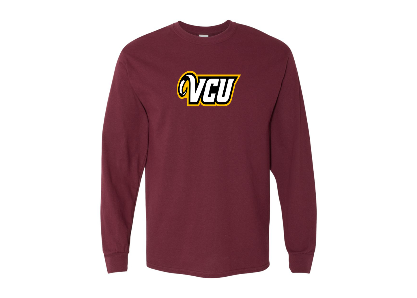 Men's Virginia Commonwealth Rams Gildan Heavy Cotton Long Sleeve T-Shirt