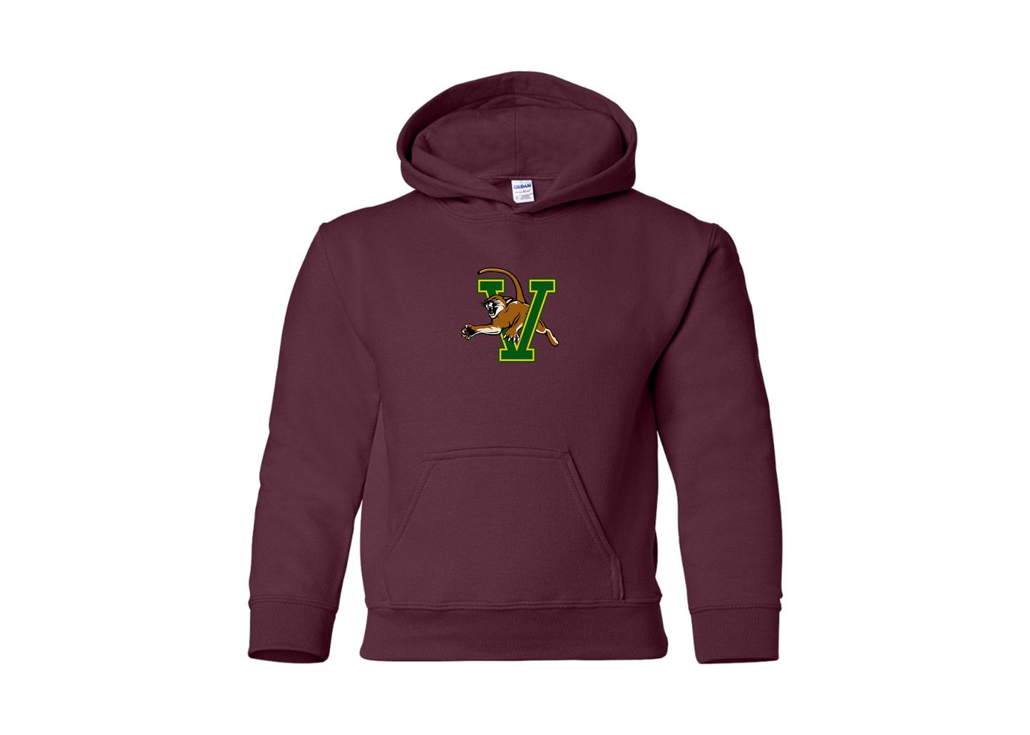 Youth Vermont Catamounts Gildan Heavy Blend  Hooded Sweatshirt