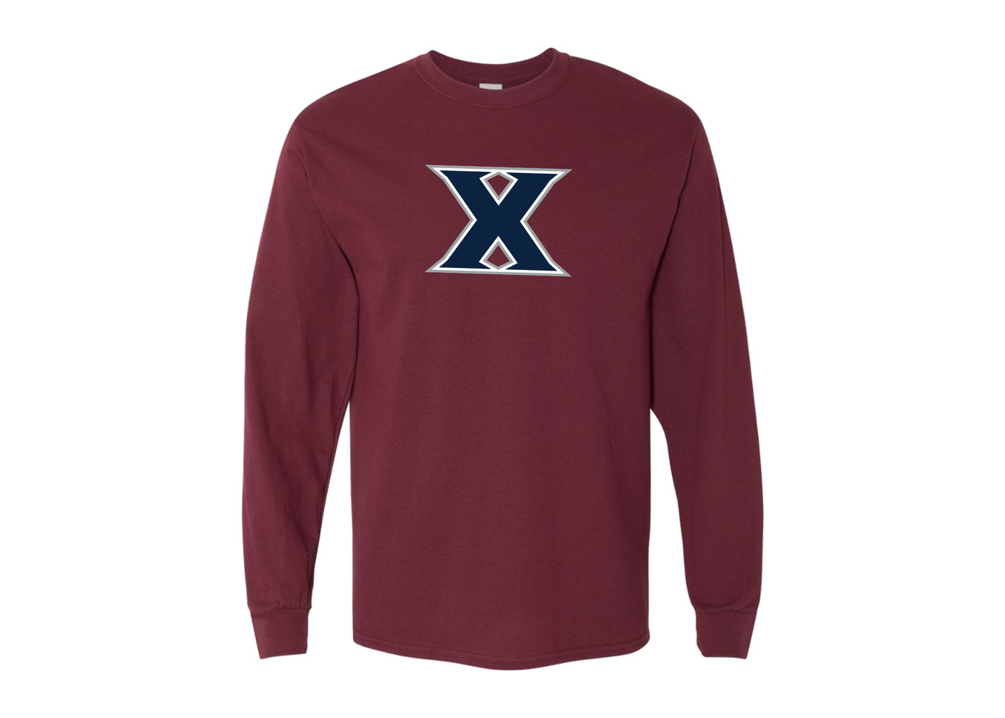 Men's Xavier Musketeers Gildan Heavy Cotton Long Sleeve T-Shirt