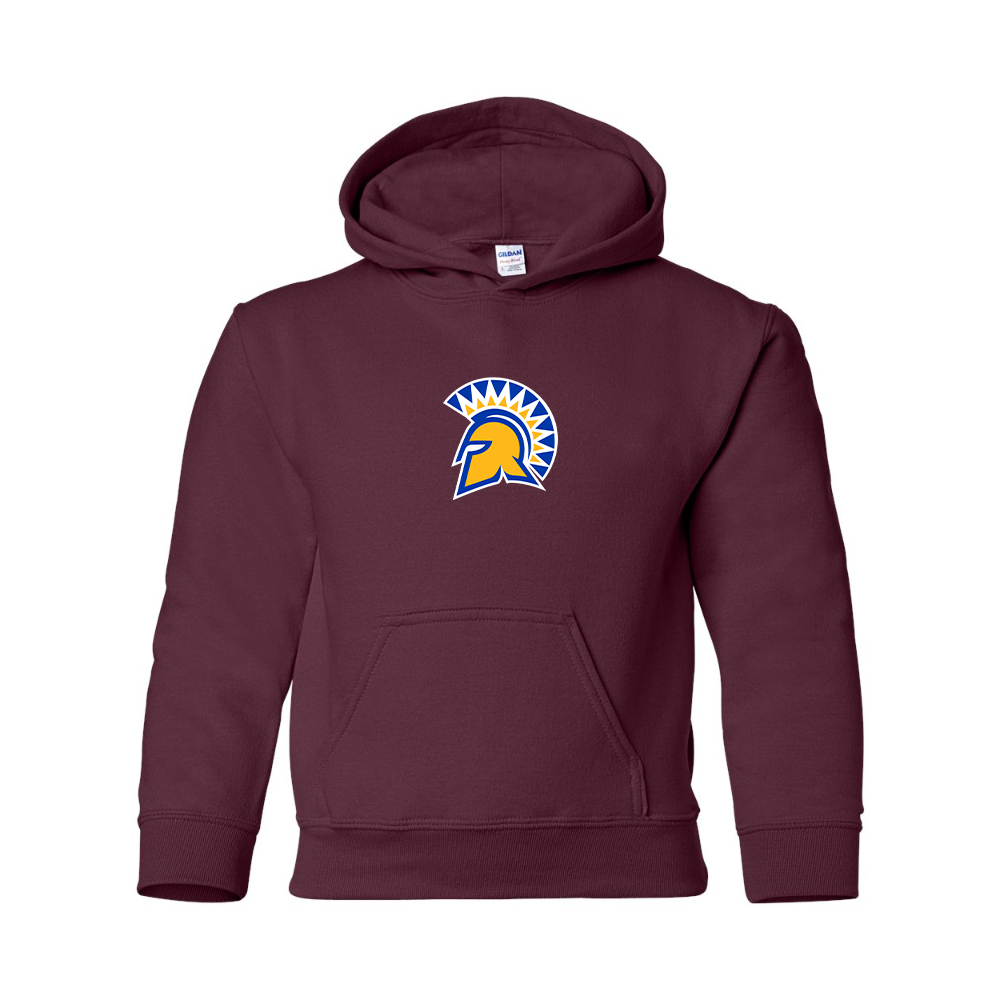 Youth San Jose State Spartans Logo Gildan Heavy Blend  Hooded Sweatshirt