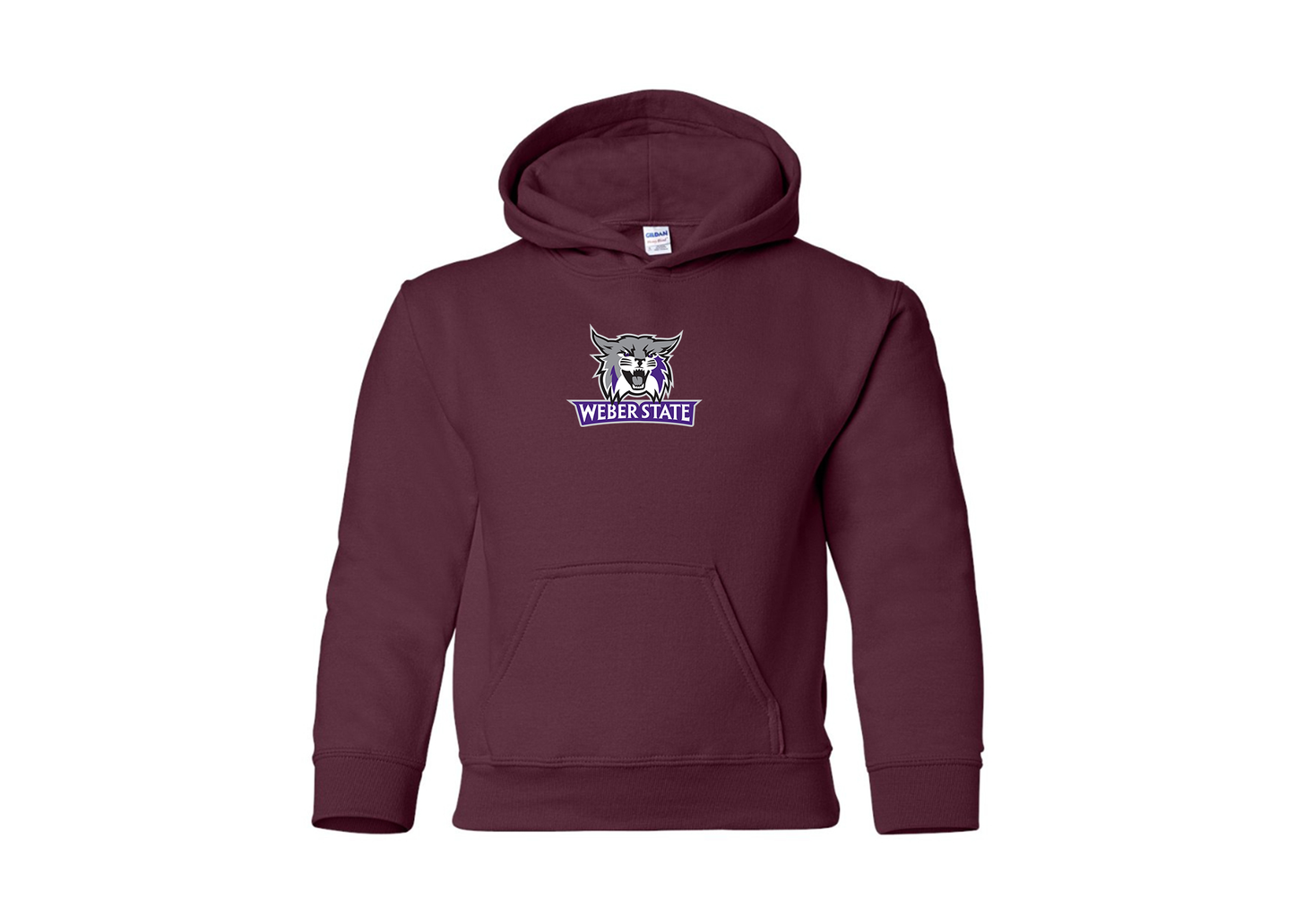 Youth Weber State Wildcats Gildan Heavy Blend  Hooded Sweatshirt