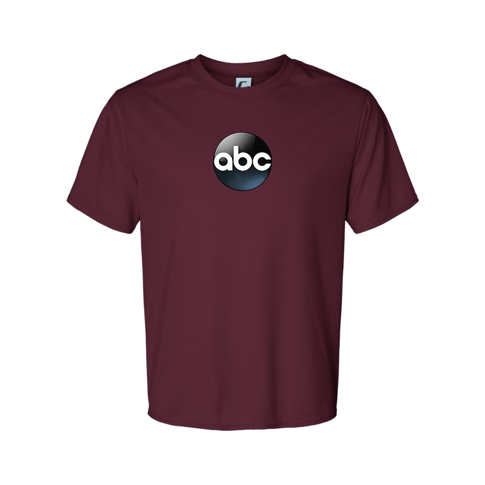 Men's Abc Logo Polyester T-Shirt