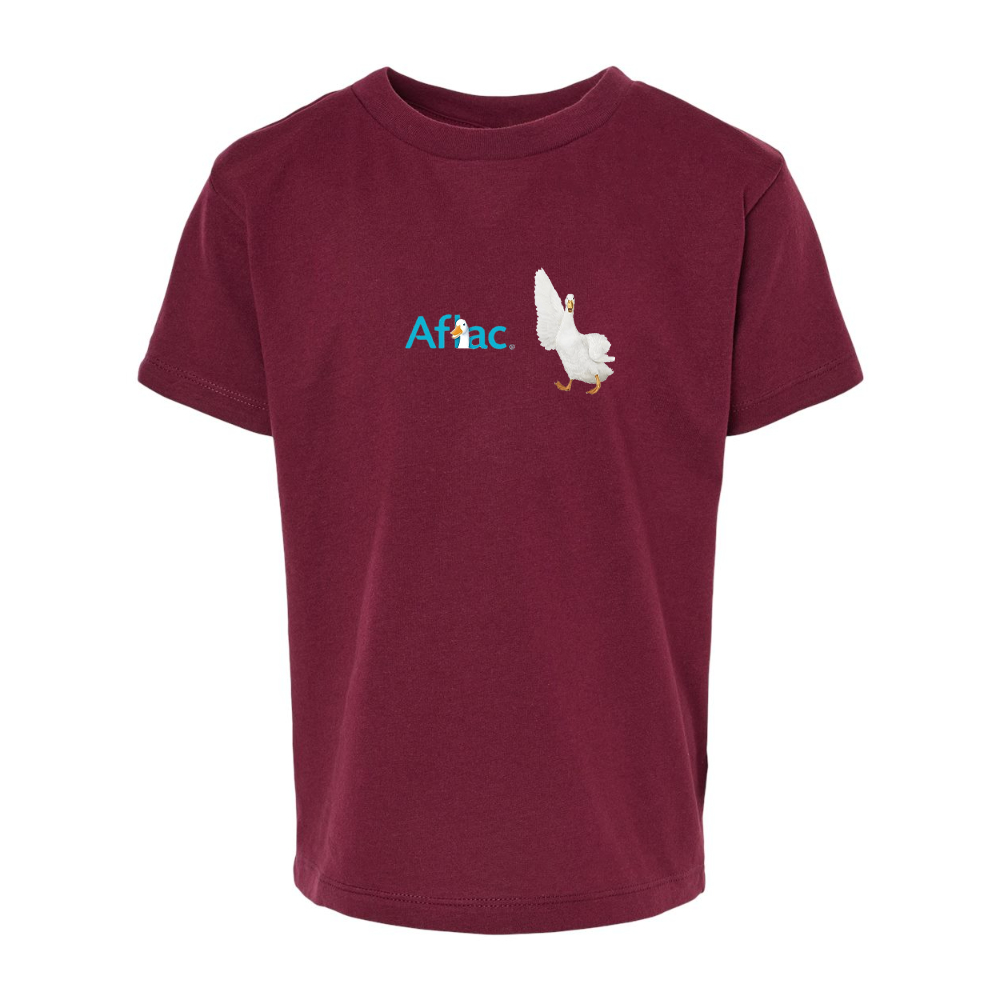 Aflac Logo and Duck BELLA  CANVAS Toddler Jersey Tee