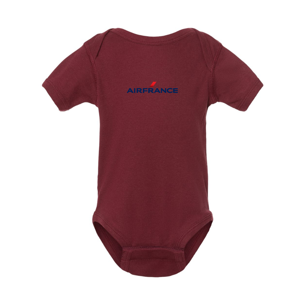 Air France Logo Rabbit Skins Infant Baby Rib Bodysuit