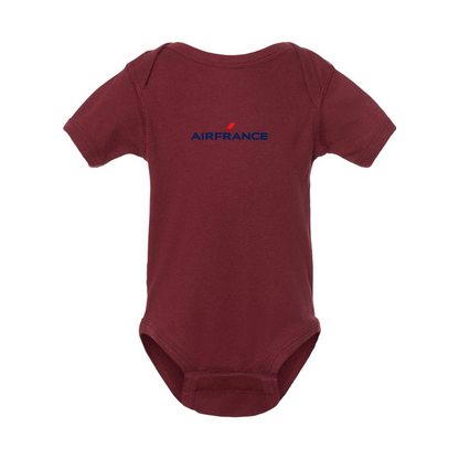 Air France Logo Rabbit Skins Infant Baby Rib Bodysuit
