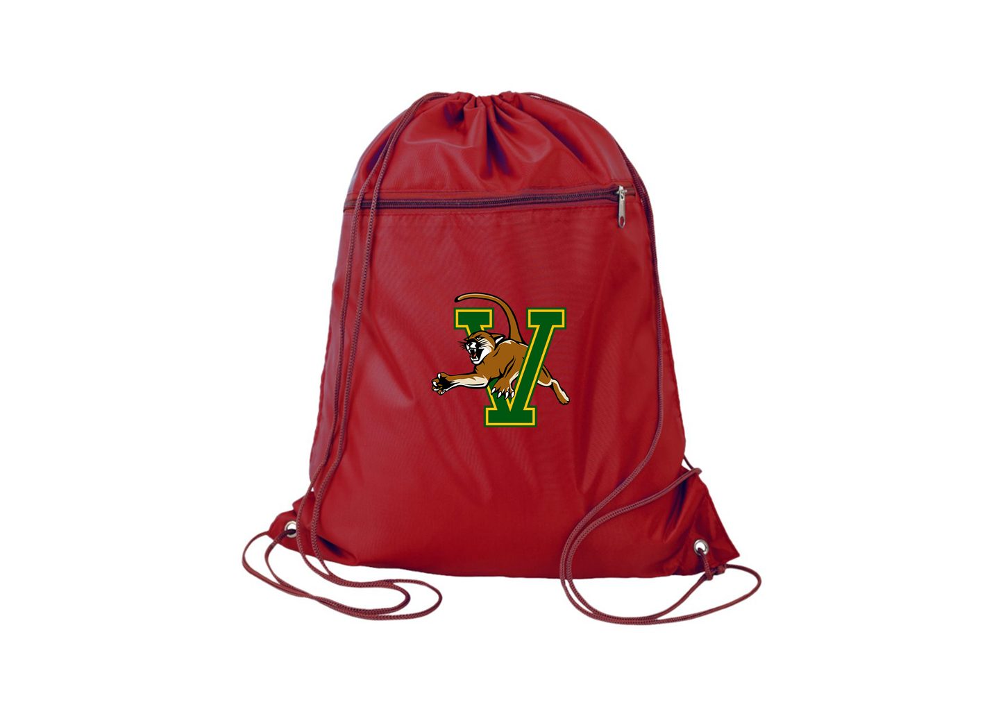 Vermont Catamounts Q-Tees - Polyester Cinchpack