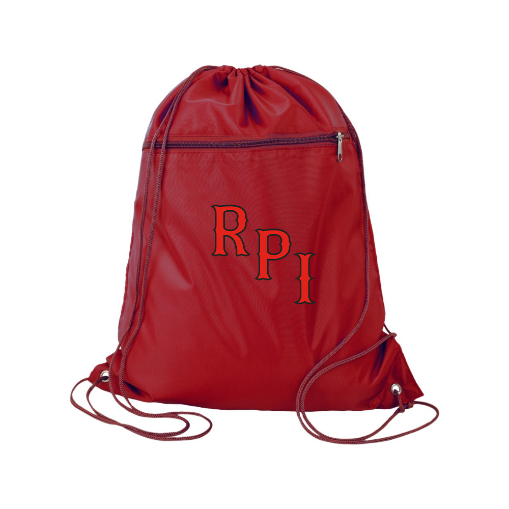RPI Engineers Logo Q-Tees - Polyester Cinchpack