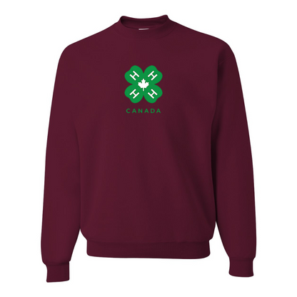 Men's 4H Canada Logo JERZEES NuBlend Crewneck Sweatshirt