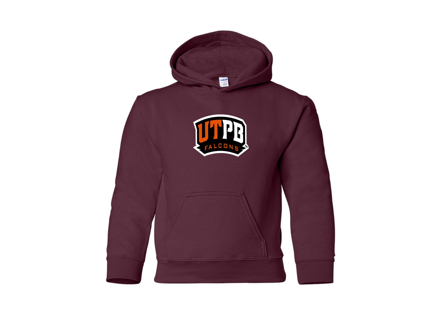 Youth UTPB Falcons Gildan Heavy Blend  Hooded Sweatshirt