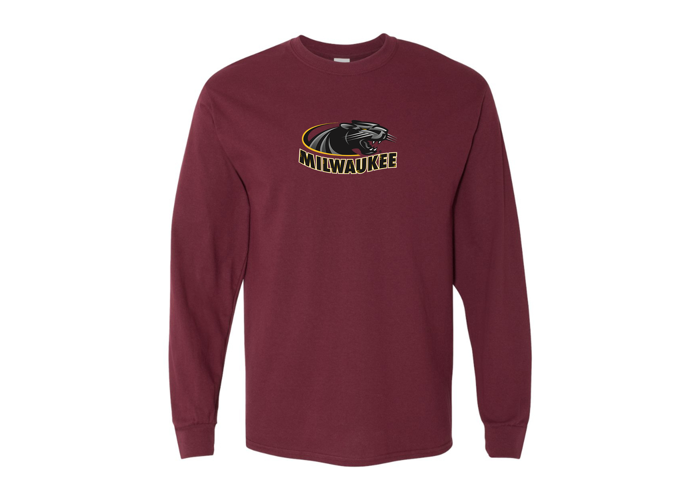 Men's Wisconsin Milwaukee Panthers Gildan Heavy Cotton Long Sleeve T-Shirt