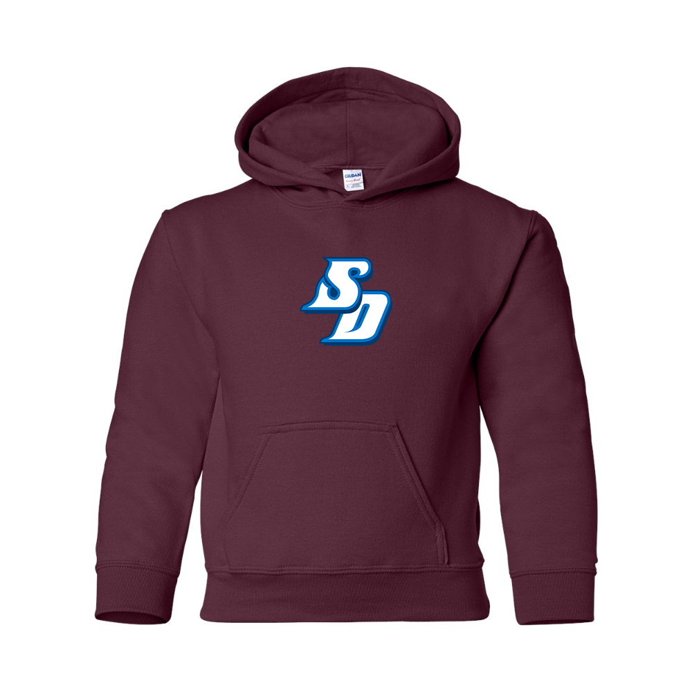 Youth San Diego Toreros Logo Gildan Heavy Blend  Hooded Sweatshirt
