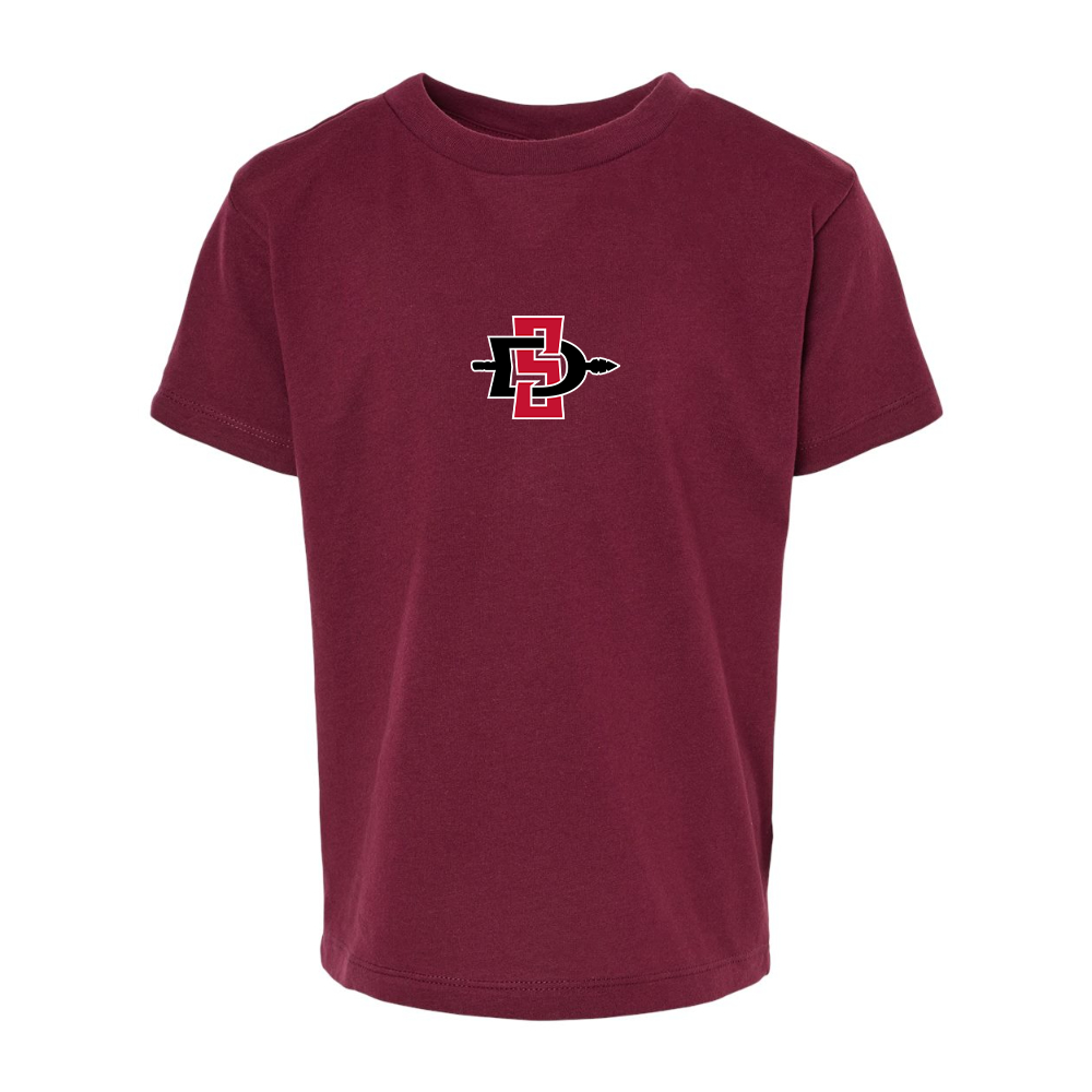 San Diego State Aztecs Logo BELLA  CANVAS Toddler Jersey Tee