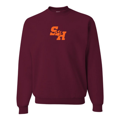 Men's Sam Houston State Bearkats Logo JERZEES NuBlend Crewneck Sweatshirt