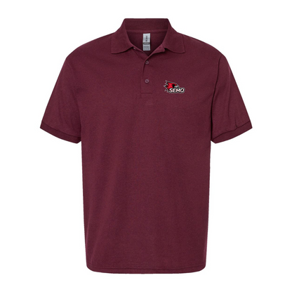 Men's SEMO Redhawks Logo Gildan Dry Blend Jersey Polo