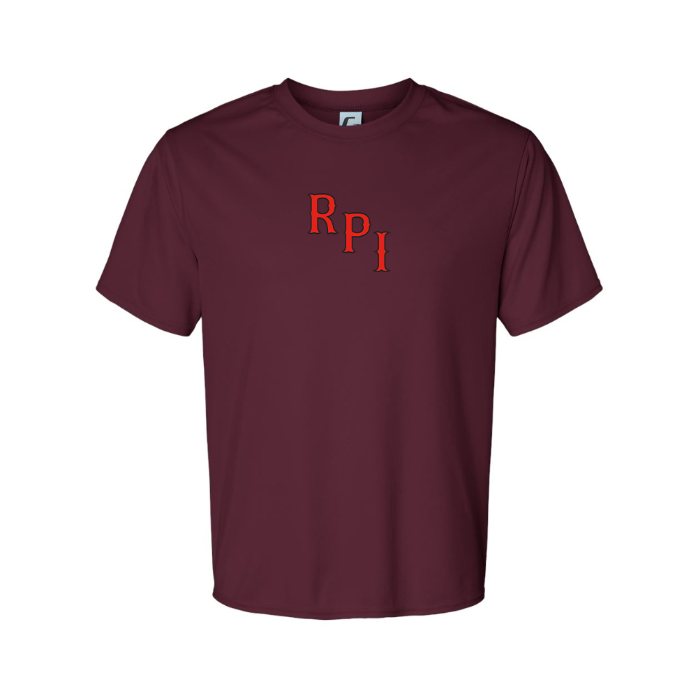 Men's RPI Engineers Logo Polyester T-Shirt
