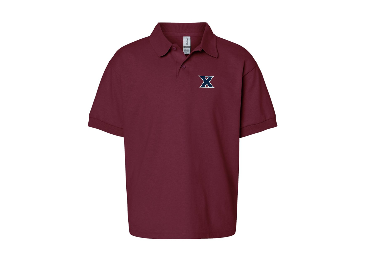 Youth Xavier Musketeers Gildan Dry Blend Jersey Polo