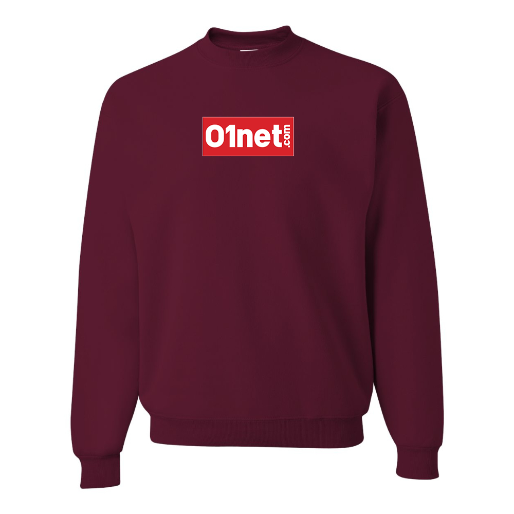Men's 01net Logo JERZEES NuBlend Crewneck Sweatshirt