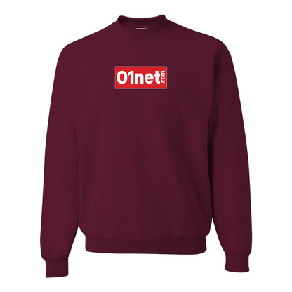 Men's 01net Logo JERZEES NuBlend Crewneck Sweatshirt
