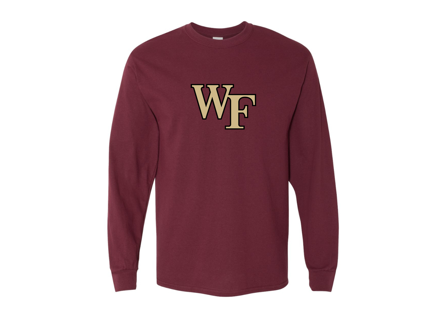 Men's Wake Forest Demon Deacons Gildan Heavy Cotton Long Sleeve T-Shirt