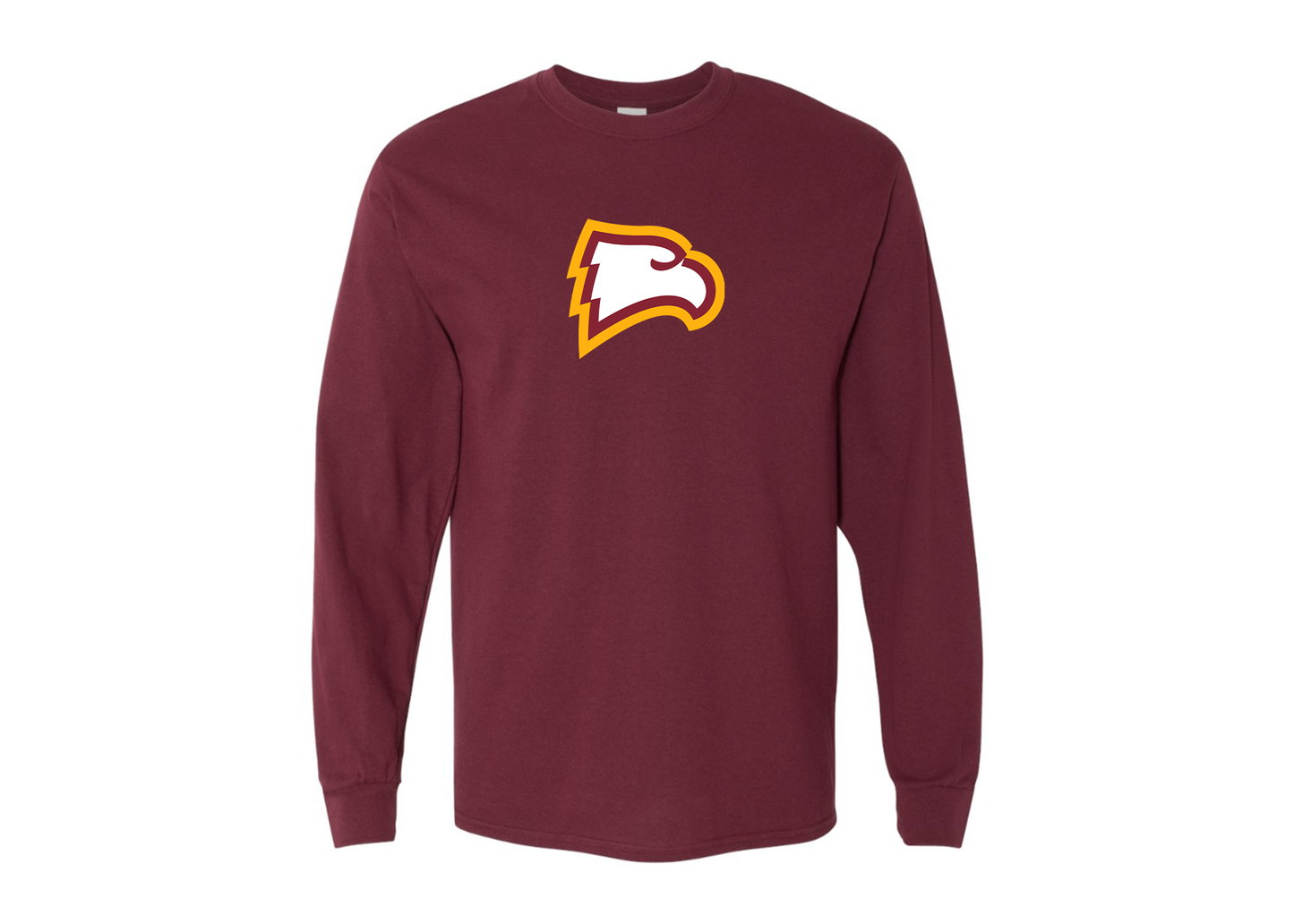 Men's Winthrop Eagles Gildan Heavy Cotton Long Sleeve T-Shirt