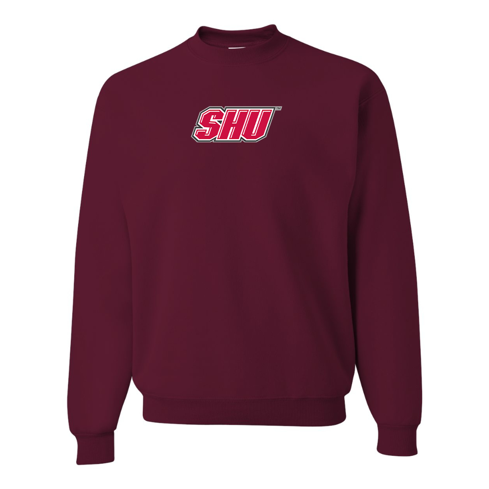 Men's Sacred Heart Pioneers Logo JERZEES NuBlend Crewneck Sweatshirt