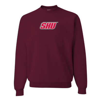 Men's Sacred Heart Pioneers Logo JERZEES NuBlend Crewneck Sweatshirt
