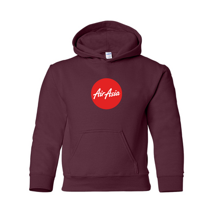 Youth Air Asia Logo Gildan Heavy Blend  Hooded Sweatshirt