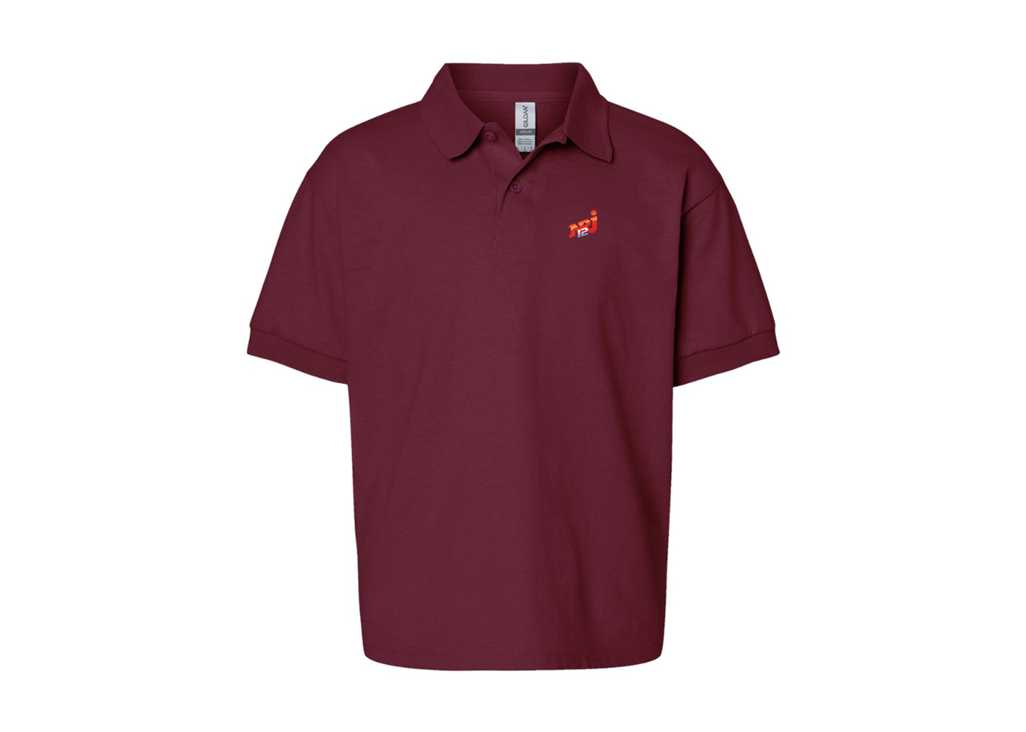 Youth NRJ 12 Logo Gildan Dry Blend Jersey Polo