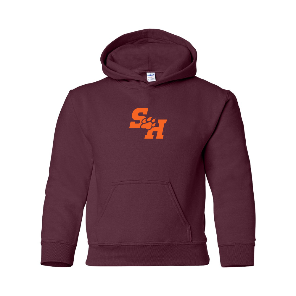 Youth Sam Houston State Bearkats Logo Gildan Heavy Blend  Hooded Sweatshirt