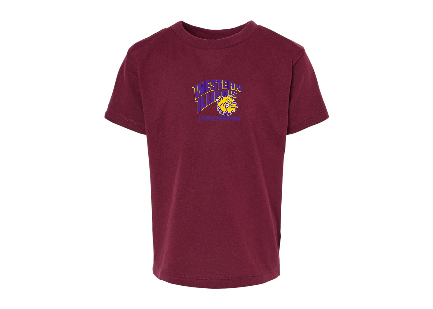 Western Illinois Leathernecks BELLA  CANVAS Toddler Jersey Tee