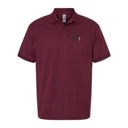 Men's Big Lots Logo Gildan Dry Blend Jersey Polo