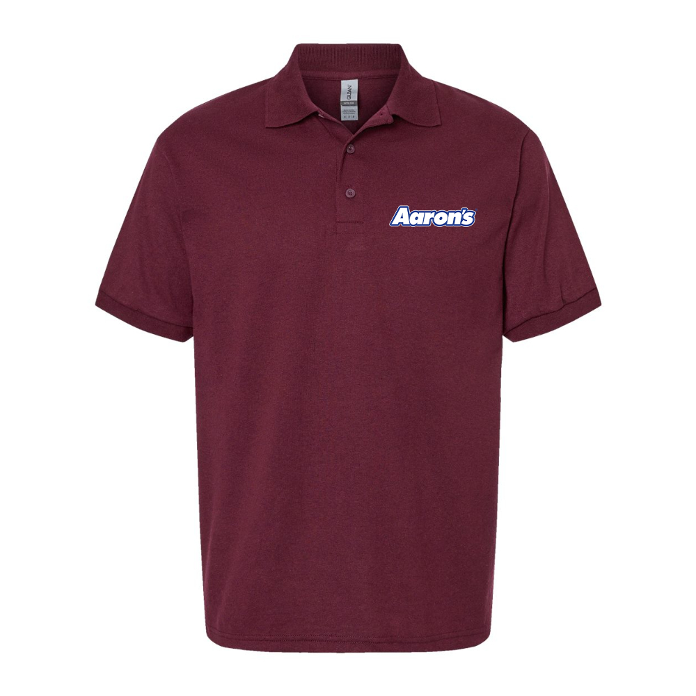 Men's Aaron_s Logo Gildan Dry Blend Jersey Polo