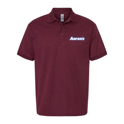Men's Aaron_s Logo Gildan Dry Blend Jersey Polo