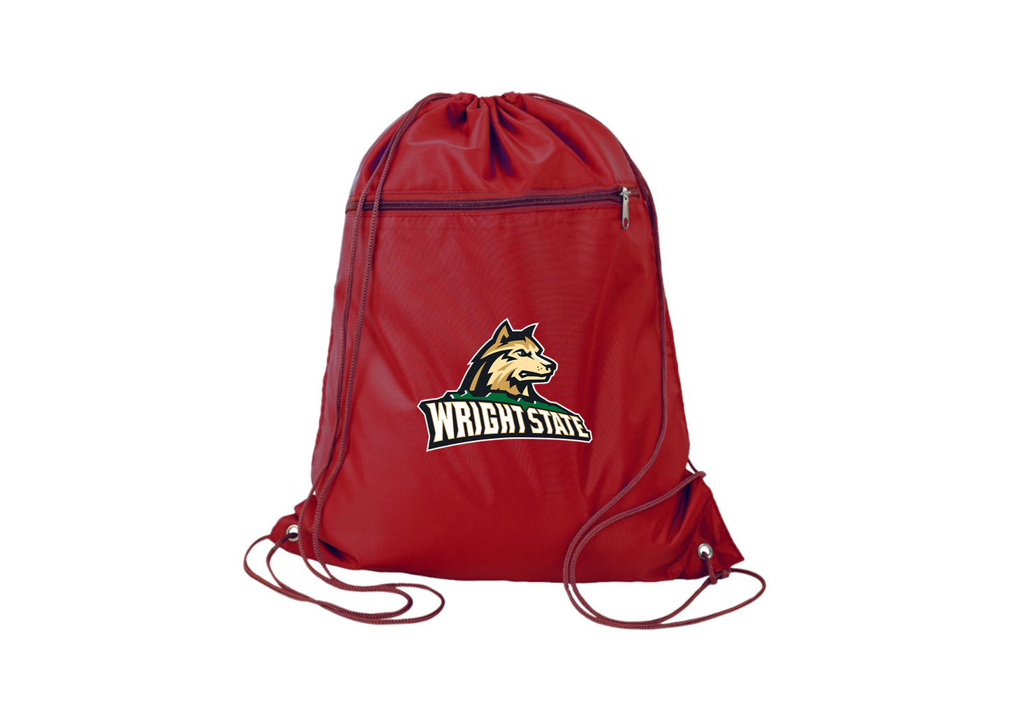 Wright State Raiders Q-Tees - Polyester Cinchpack